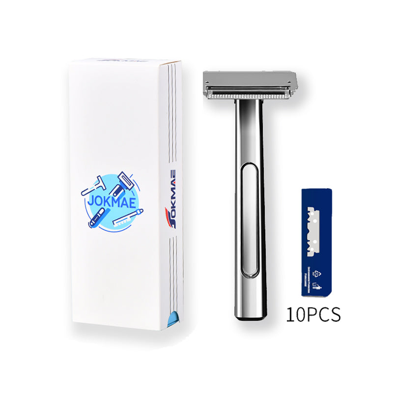 Zinc Alloy Stainless Steel Double-layer Half-edge Razor Multiple Colors Fashionable Luxurious Shaving Razor