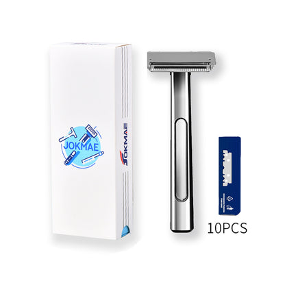 Zinc Alloy Stainless Steel Double-layer Half-edge Razor Multiple Colors Fashionable Luxurious Shaving Razor