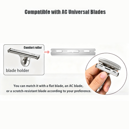 Magnetic Single Blade Razor w/ Roller Guide & Luxury Gift Set | Zero Waste Shave