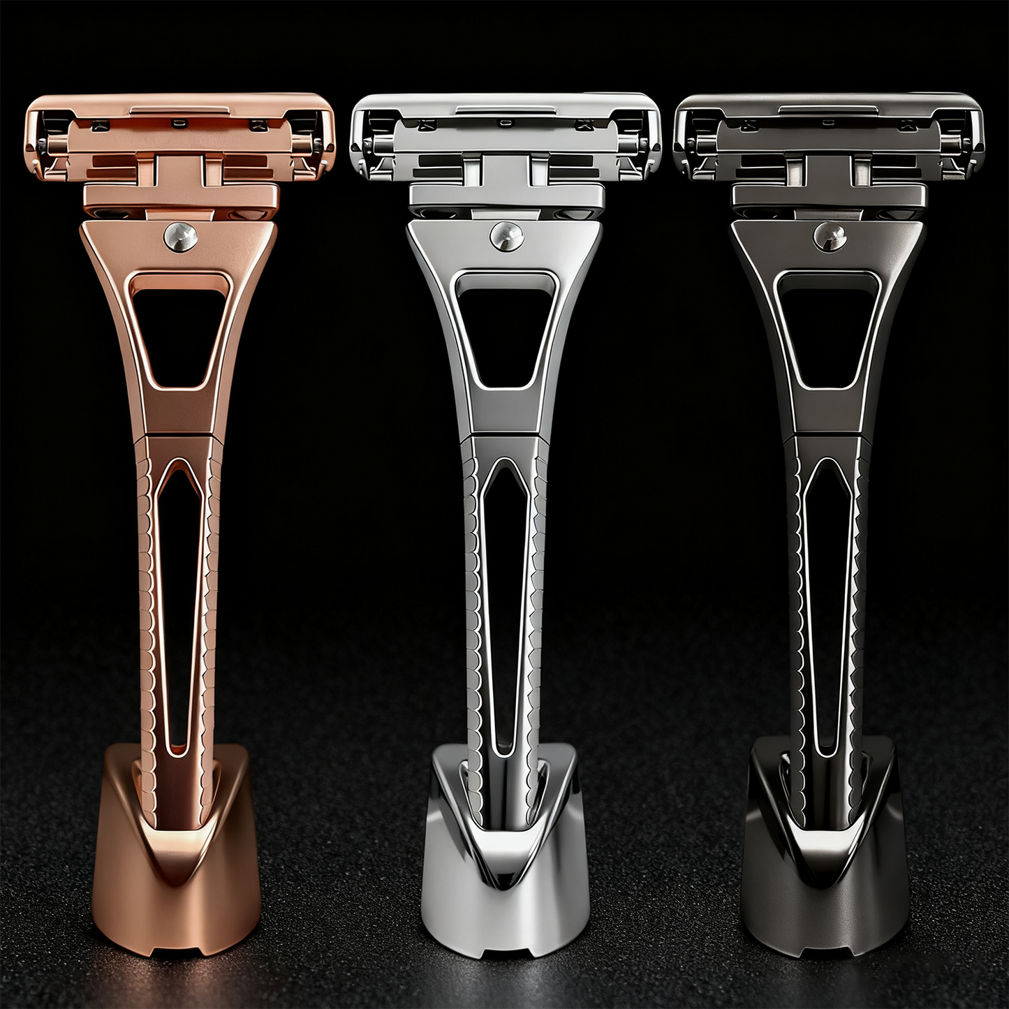 Revolutionary 4-Layer Half-Blade DE Safety Razor | Precision Shave with Magnetic Ease | Luxury Eco-Friendly Gift Set