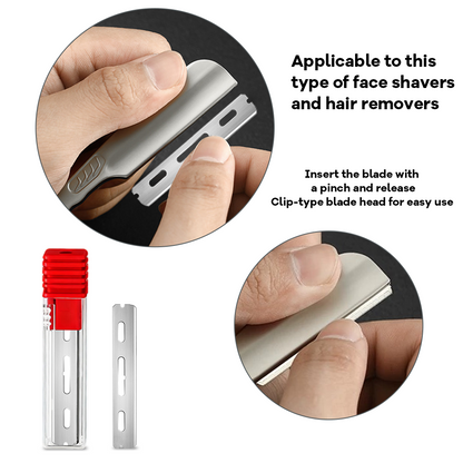 Safety Eyebrow Razor Replaceable Blade Barber Razor Anti Scratch Blades Single Edge Blades