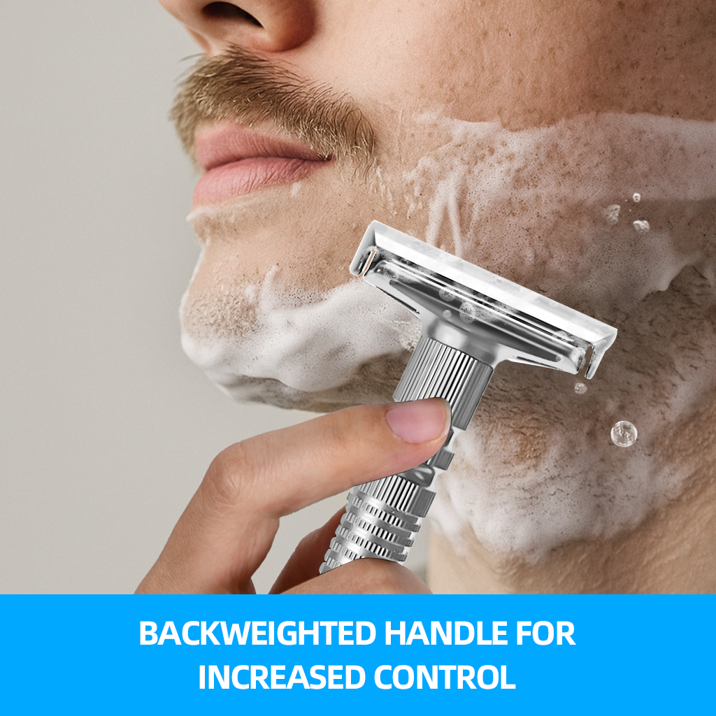 Mens Shaving New Adjustable Safety Razor Double Edge Classic Mild Aggressive Zinc Alloy Shaver