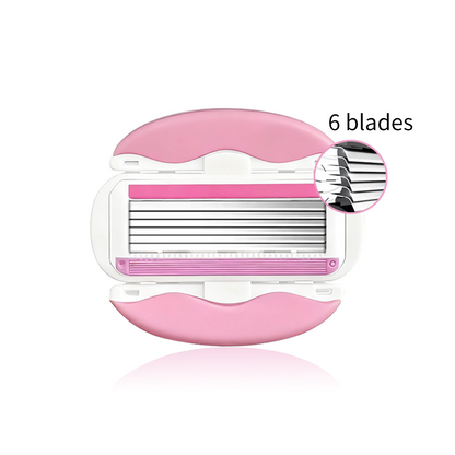 Unisex Safety Six-layer Blade Anti-slip Women's Shaving Razor Fashionable Men's Shaving Razor