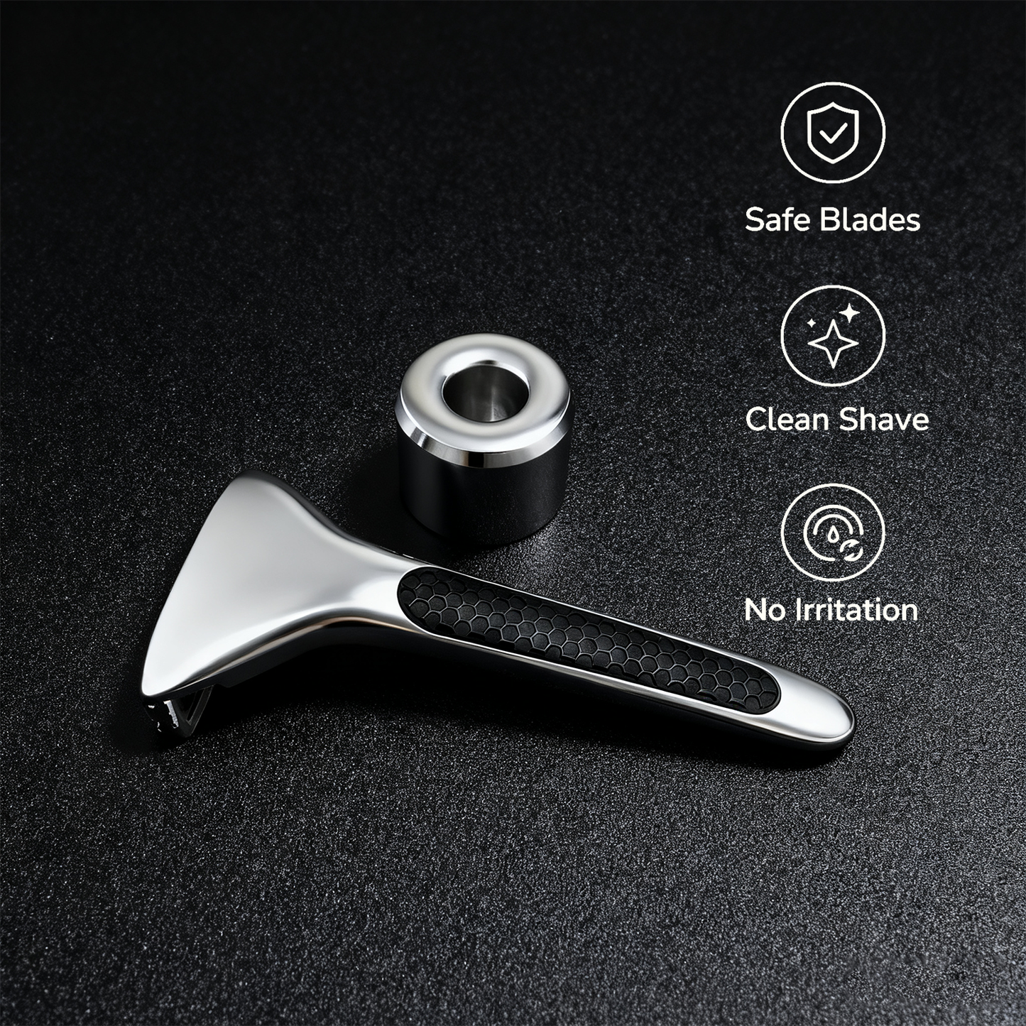 Magnetic Single Blade Razor w/ Roller Guide & Luxury Gift Set | Zero Waste Shave