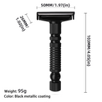 Mens Shaving New Adjustable Safety Razor Double Edge Classic Mild Aggressive Zinc Alloy Shaver Travel Kit