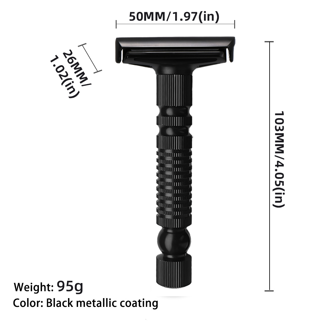 Mens Shaving New Adjustable Safety Razor Double Edge Classic Mild Aggressive Zinc Alloy Shaver Travel Kit