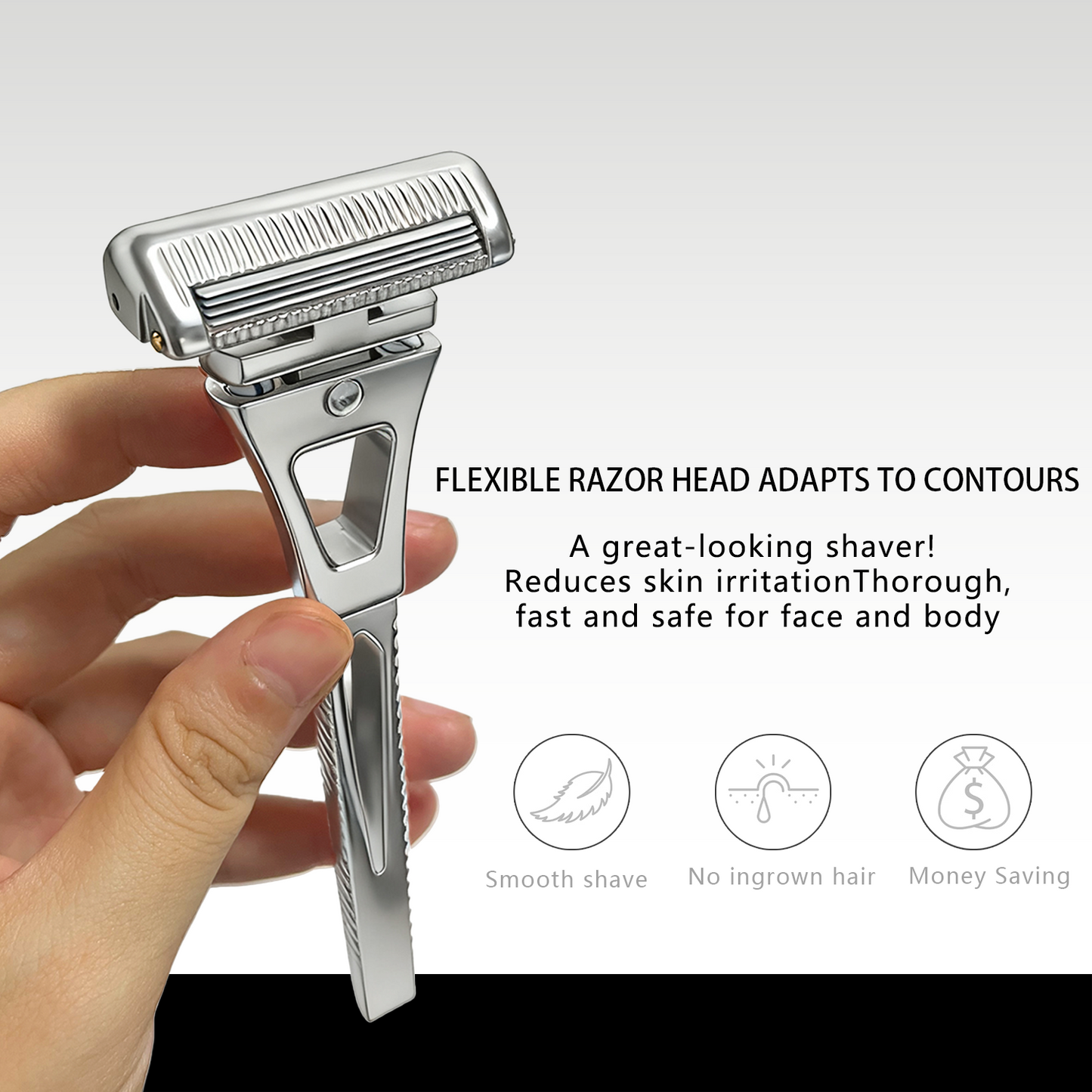 Revolutionary 4-Layer Half-Blade DE Safety Razor | Precision Shave with Magnetic Ease | Luxury Eco-Friendly Gift Set