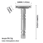 Mens Shaving New Adjustable Safety Razor Double Edge Classic Mild Aggressive Zinc Alloy Shaver