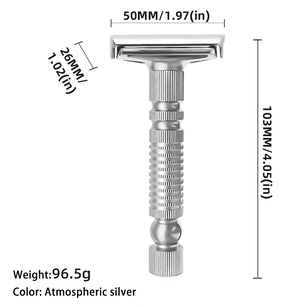 Mens Shaving New Adjustable Safety Razor Double Edge Classic Mild Aggressive Zinc Alloy Shaver