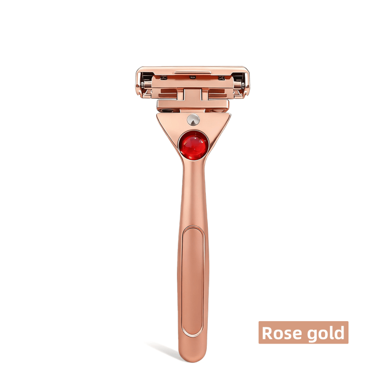 Magnetic 4-Layer Semi-Blade DE Safety Razor | Precision Luxury Shave & Eco-Friendly Design | Complete Gift Set