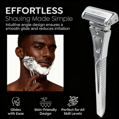 Revolutionary 4-Layer Half-Blade DE Safety Razor | Precision Shave with Magnetic Ease | Luxury Eco-Friendly Gift Set