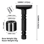 Mens Shaving New Adjustable Safety Razor Double Edge Classic Mild Aggressive Zinc Alloy Shaver Travel Kit