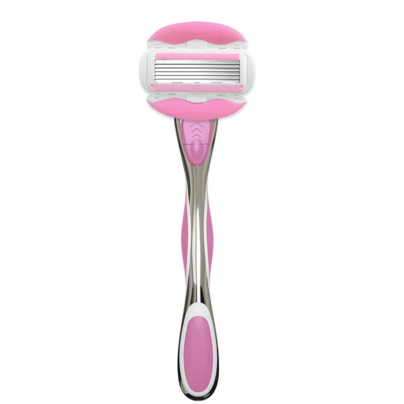 Unisex Safety Six-layer Blade Anti-slip Women's Shaving Razor Fashionable Men's Shaving Razor
