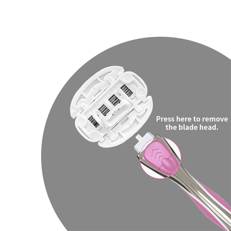 Unisex Safety Six-layer Blade Anti-slip Women's Shaving Razor Fashionable Men's Shaving Razor