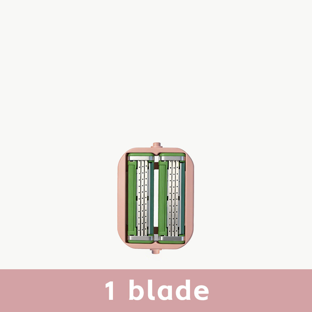 Upgrade Your Smoothness: Silicone Handle 6-Blade Refillable Lady Shaver – Includes Cleaning Brush & Travel Case
