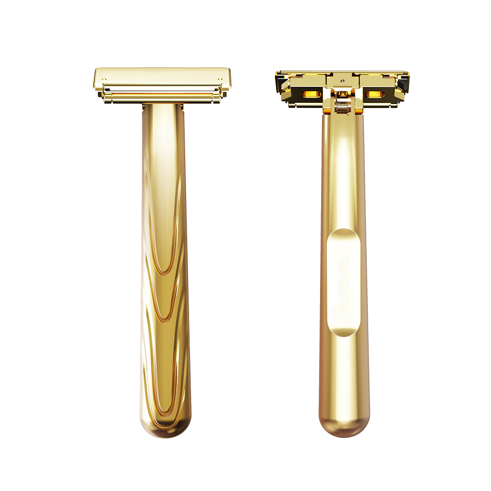 JOKMAE 21T Glide Pro 4D Super Double-edged Safety Razor Half Blade Shaver With Travel Leather Storage Bag for Men Grooming Care