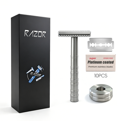 316L Stainless Steel Double Edge Safety Razor ,Gentle for Sensitive Skin, Suitable for Face & Body Hair Removal