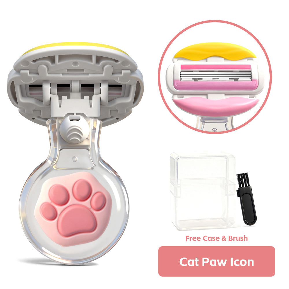 Cute Cartoon Lip Design 3-Layer Silicone Razor for Women – Includes Transparent Storage Box